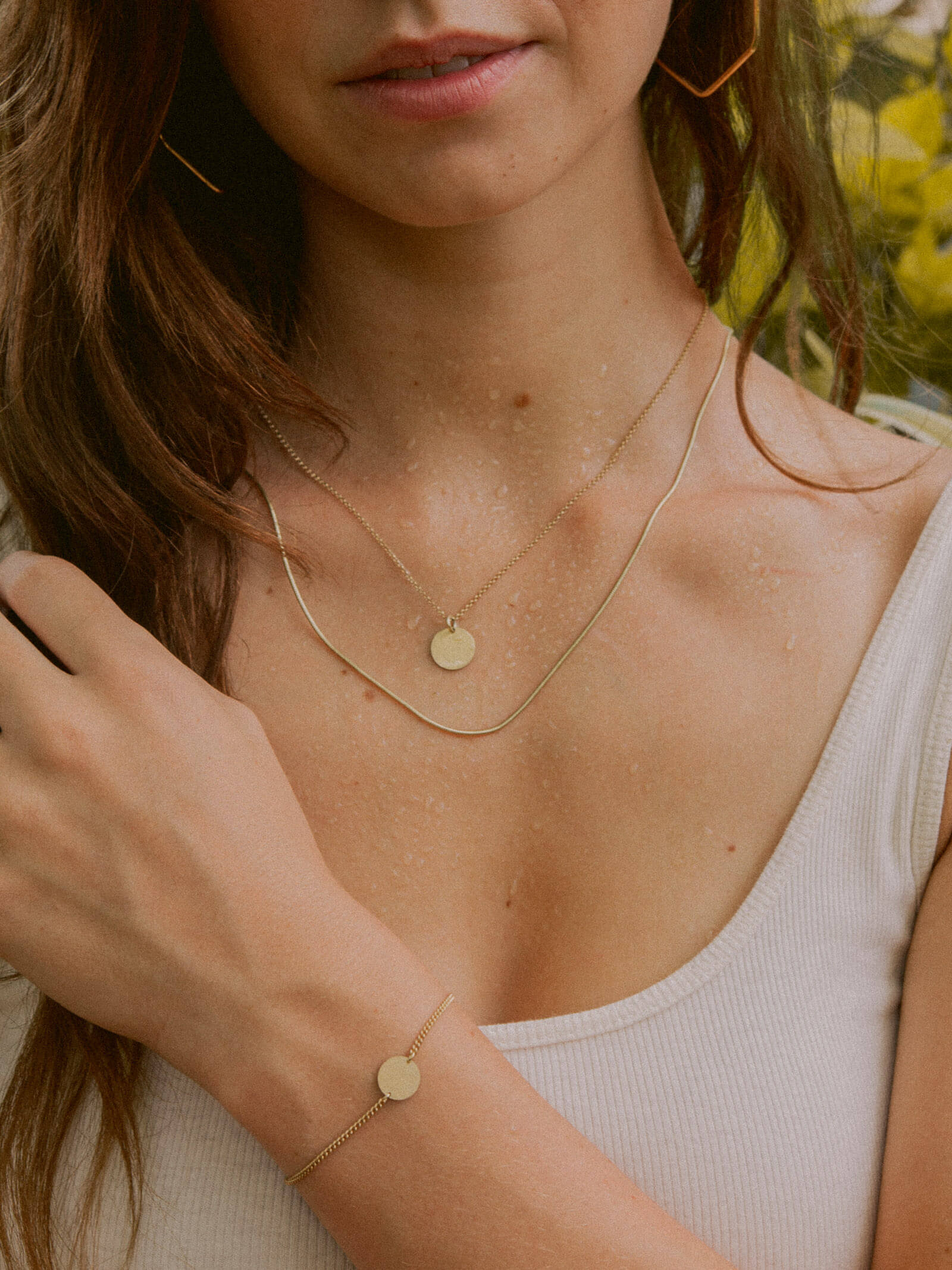 Armband Panzerkette CIRCLE Vergoldet