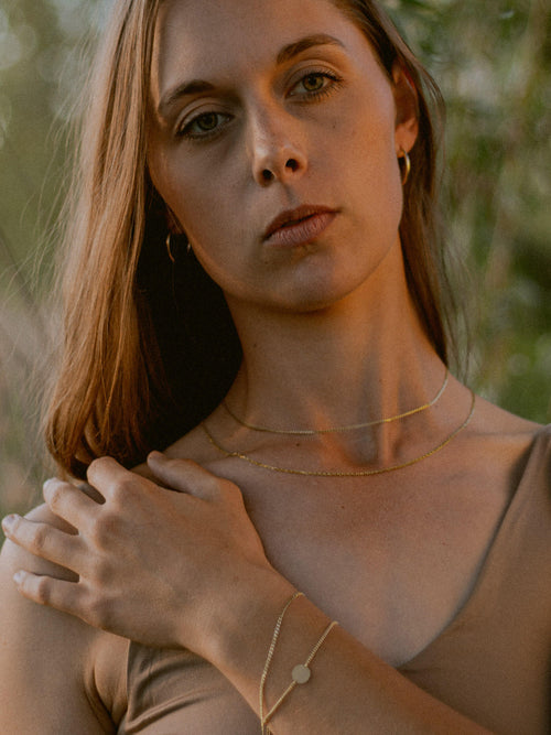 Armband Panzerkette ESSENTIAL Vergoldet