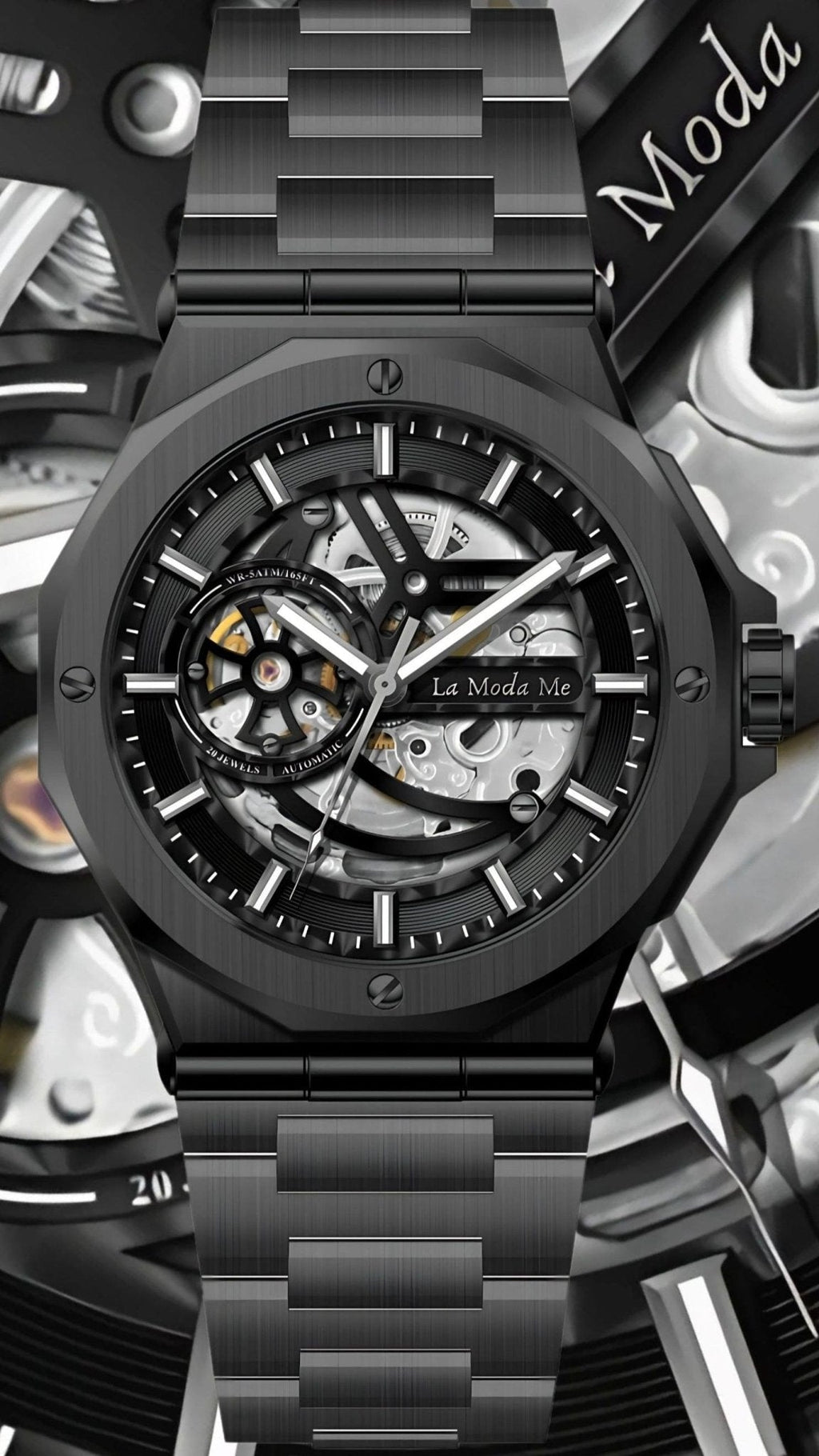 Ayoro Blackcore Skeleton - Luxury Skeleton Timepiece