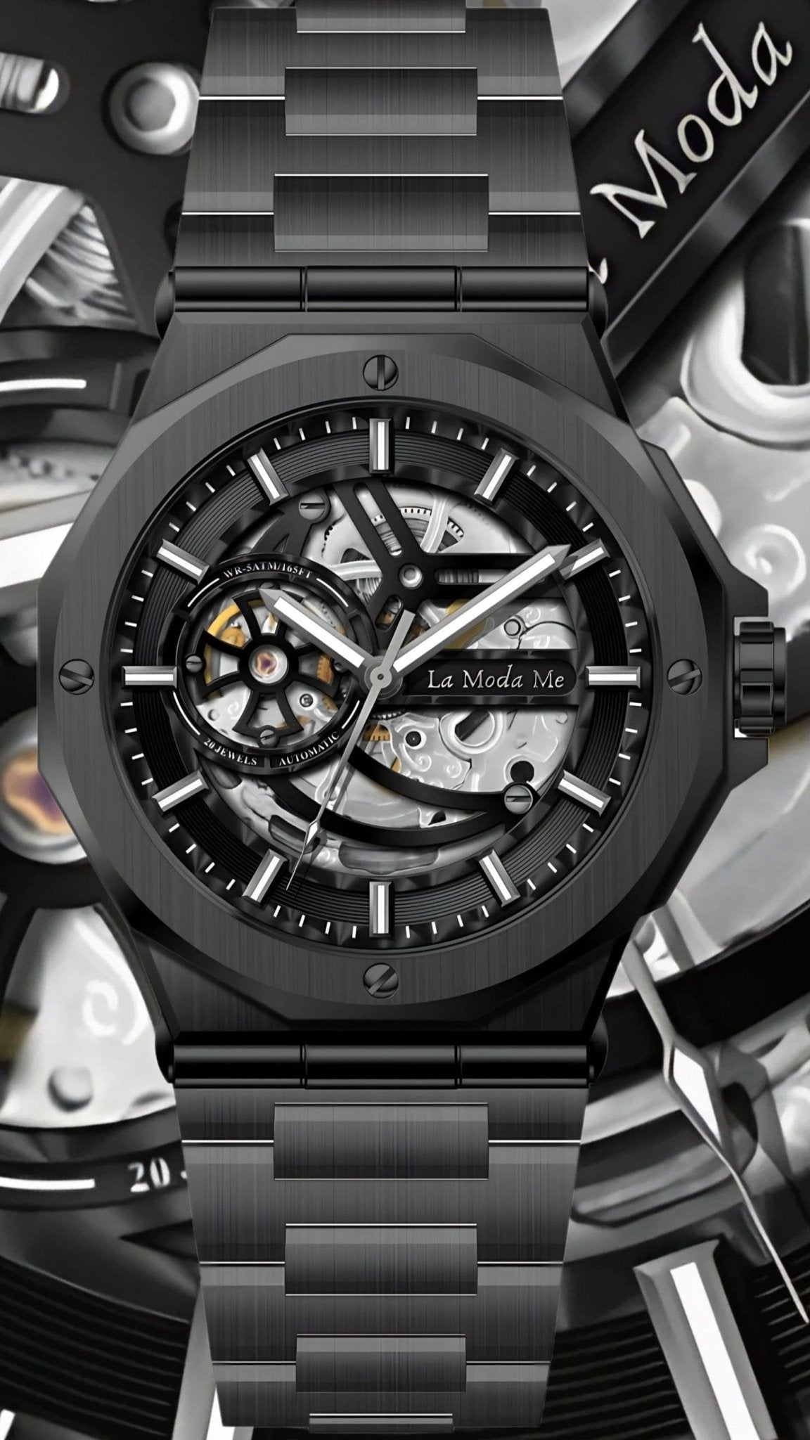 Ayoro Blackcore Skeleton - Luxury Skeleton Timepiece