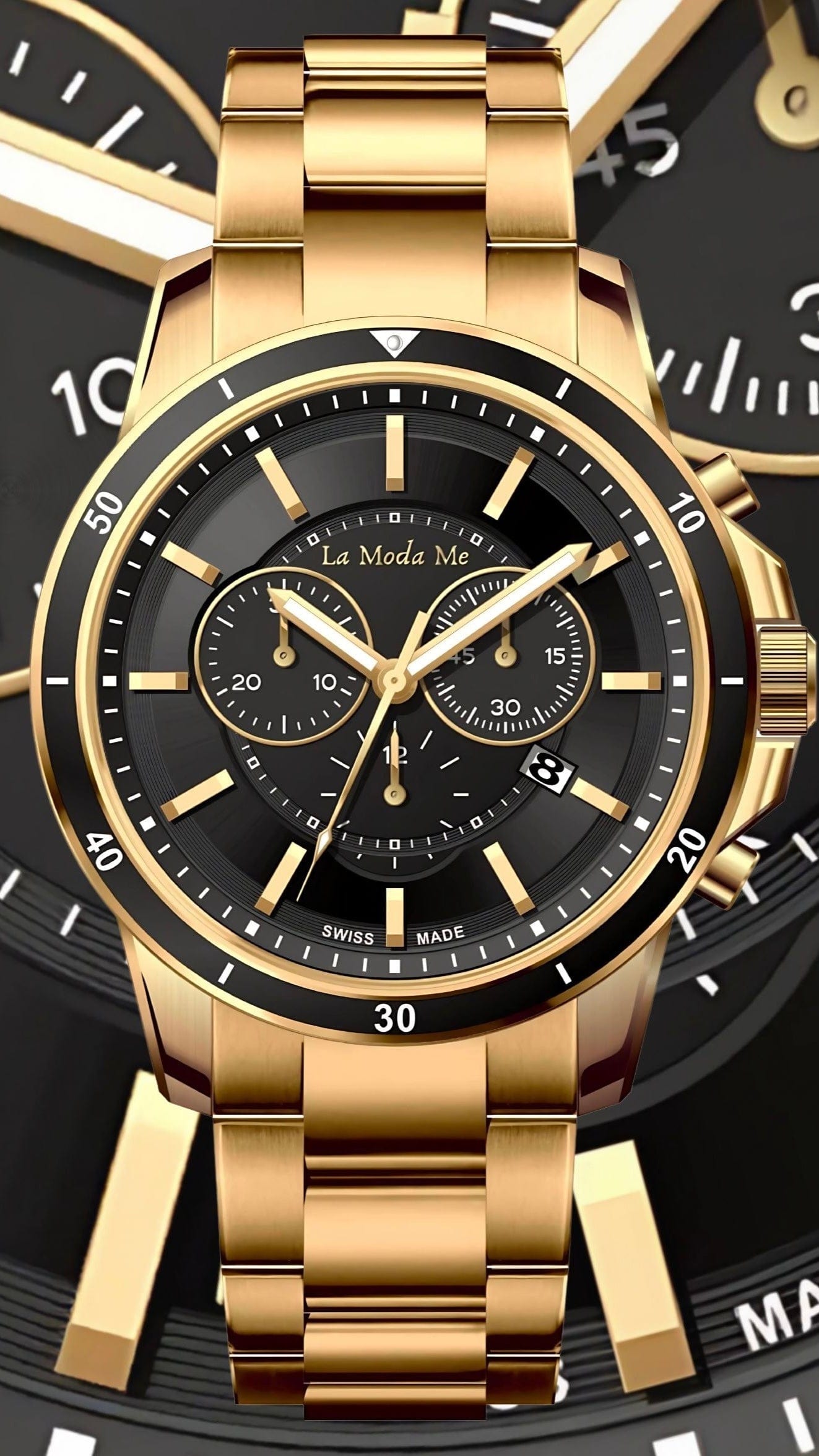 Business Black Suit Watch